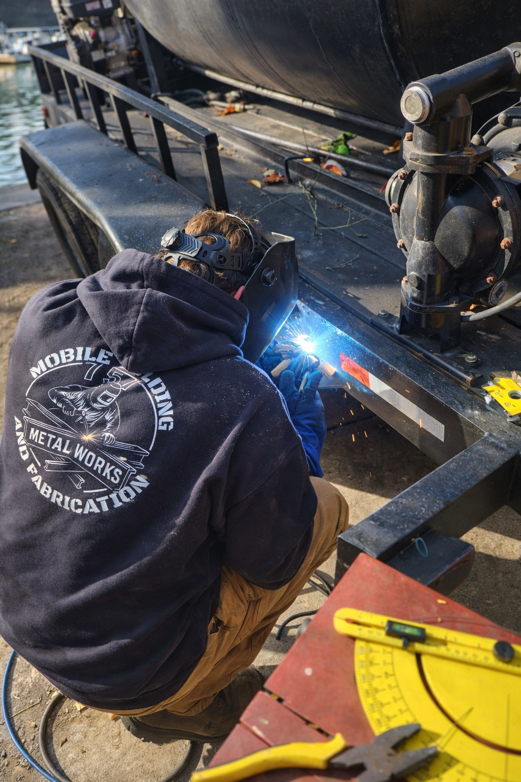 Mobile welding service — on-site repairs